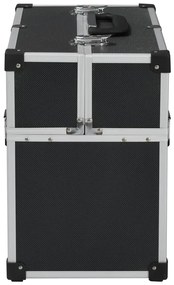 Mala para ferramentas 38x22,5x34 cm alumínio preto
