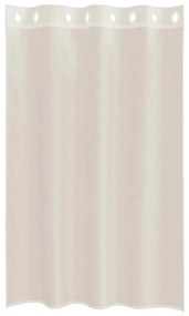 Cortinas de voile com ilhós 2 pcs creme 140x175 cm