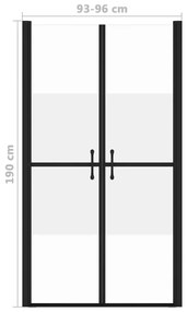 Porta de duche ESG meio opaco (93-96)x190 cm