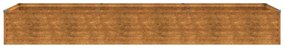 Canteiro elevado de jardim 291x50x36 cm aço corten