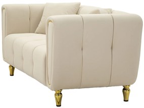 SOFÁ ALMA CREME COM ALMOFADAS 155X81X71CM