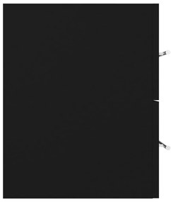 Armário lavatório 100x38,5x48 cm derivados de madeira preto