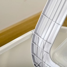 PawHut Caixa de Areia para Gatos Caixa de Areia Fechada com Entrada Dianteira Saída Superior Bandeja Removível e Pá 40x53,5x37,5cm Cinza e Bege