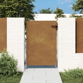 vidaXL Portão de jardim 85x150 cm aço corten