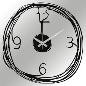 Relógio de Parede Decorativo Gergo – Preto – 48 x 48 cm