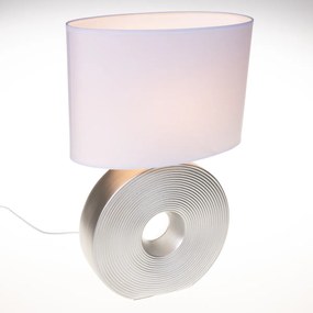 Landelijke tafellamp wit met staal - Ollo Rústico