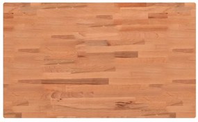 Bancada retangular 100x60x(73-99,5) cm madeira de faia maciça