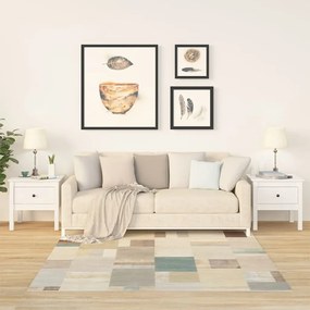 Mesas de apoio 2 pcs 50x50x49 cm madeira de pinho maciça Branco