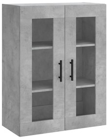 Móveis de parede 2 pcs derivados de madeira cinzento cimento
