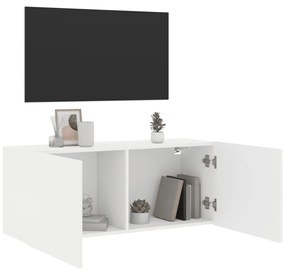 Móvel de parede para TV 100x30x41 cm branco