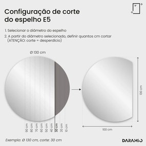 Espelho redondo com luz E5