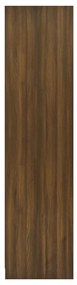 Roupeiro + gavetas 50x50x200cm deriv. madeira carvalho castanho