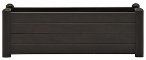 Canteiro elevado para jardim PP 100x43x35 cm antracite