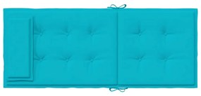 Almofadões cadeira de encosto alto 4 pcs tecido oxford turquesa