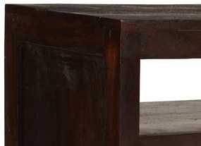Móvel TV madeira de acácia maciça 90x30x55 cm castanho escuro