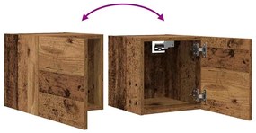 Móvel de TV de parede 2 pcs 30,5x30x30 cm madeira velha
