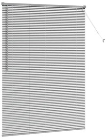 Persiana de Janela com cortinas Outros Manual Prata 80 x 130 cm Alumín
