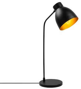 Candeeiro de Mesa Murek – Preto e Dourado – 18 x 29 x 60 cm
