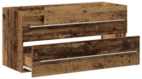 Armário lavatório 100x38,5x48 cm deriv. madeira madeira velha