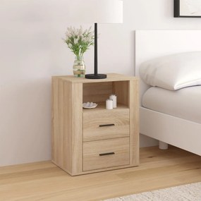 816731 vidaXL Mesa de cabeceira 50x36x60 cm derivados madeira carvalho sonoma