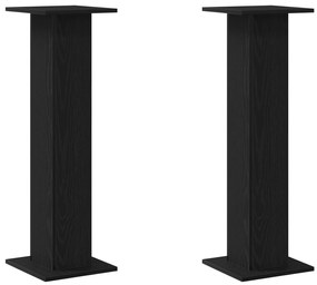 Suporte para Plantas vidaXL 2 pcs Carvalho Preto 30x30x95 cm Madeira C