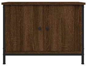 Móvel TV c/ portas 60x35x45 cm deriv. madeira carvalho castanho