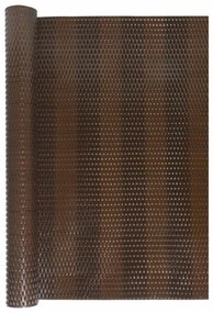 Tela de varanda 500x80 cm vime PE castanho e preto