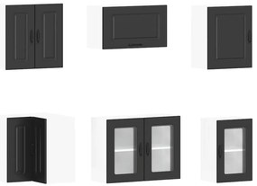 11 peças armário de cozinha conjunto Kalmar preto