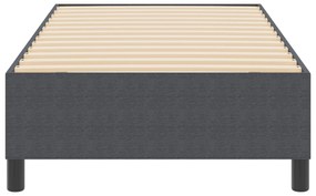 Cama Box Spring vidaXL Cinza Escuro 90x200 cm em Tecido Corduroy