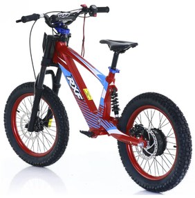 Bicicleta elétrica infantil 500W 18" Junior RXF EVO Vermelha