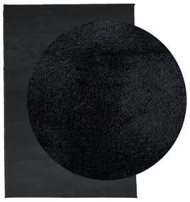 Tapete de pelo curto OVIEDO 120x170 cm preto