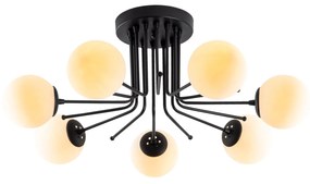Candeeiro de Teto Daisy – Preto – Diâmetro 90 cm, Altura 35 cm