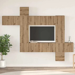 vidaXL Conjunto de móvel de TV 10 pcs carvalho artisiano