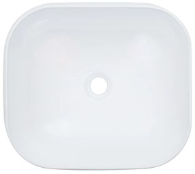 Lavatório 44,5x39,5x14,5 cm cerâmica branco