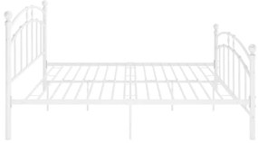Estrutura de cama em metal 180x200 cm branco