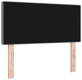 Cabeceira LED vidaXL Design Simples Cinza Claro 90 cm Tecido Almofadad