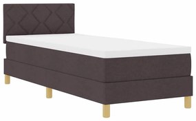 Cama Box com Colchão e LED Castanha 80x200 cm Tecido