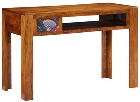 vidaXL Secretária de escrita com gaveta Castanho 110 x 50 x 73 cm