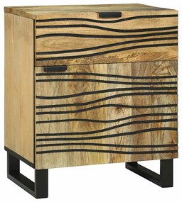 vidaXL Armário de Cabeceira com gaveta Castanho 50 x 33 x 60 cm