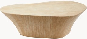 Mesa de centro com aspeto de travertino e formato orgânico Iris