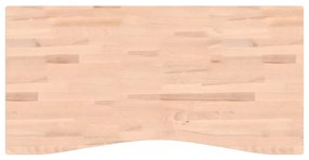 Tampo de secretária 110x(50-55)x4 cm madeira de faia maciça