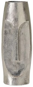 Vaso decorativo em metal prateado 32 cm CARAL Beliani