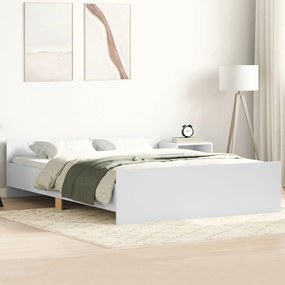 vidaXL Estrutura cama c/ painéis de cabeceira e pés 140x200 cm branco
