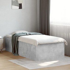 Estrutura de cama 90x200 cm derivados de madeira cinza sonoma