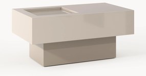 Mesa de centro retangular com arrumação Alessa