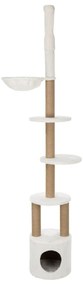 TRIXIE Poste arranhador para gatos Aurelio 220-250 cm branco/castanho