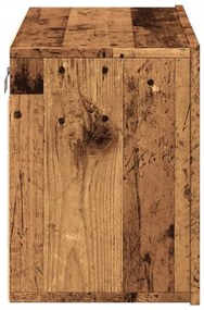 Móvel de parede para TV 60x30x41 cm madeira velha