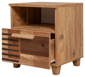 Mesa de Cabeceira Leva Alfa – Pinho Atlântico – 45 cm x 52 cm x 40 cm