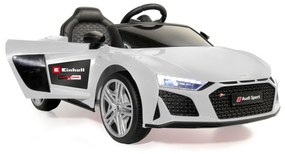 Carro elétrico infantil Audi R8 branco 18V Einhell Power X-Change Bateria e carregador não incluídos