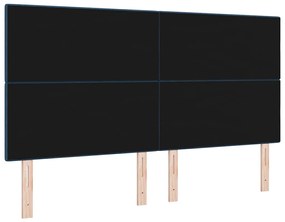 Cabeceira LED Azul Estofada 90 cm da